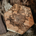 Wooden laser engraved coasters