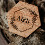 Wooden laser engraved coasters