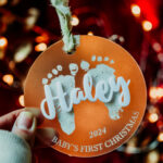 Laser engraved acrylic ornament