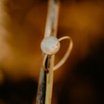 Breastmilk filled gold ring