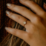 Breastmilk filled gold ring