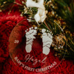 Laser engraved acrylic ornament