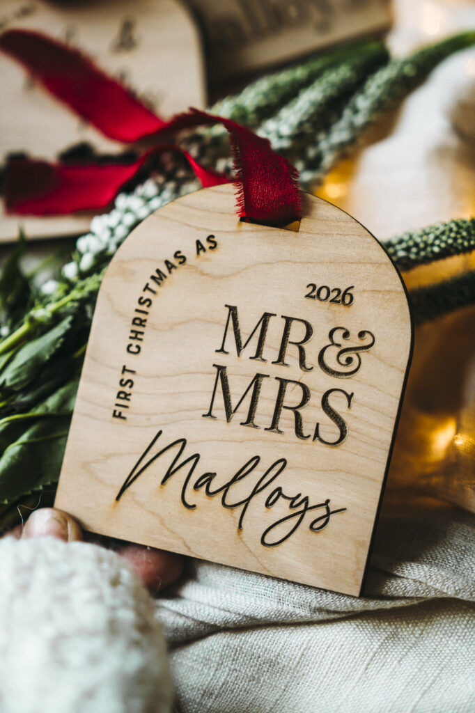 First Christmas As - Wooden Christmas Ornament