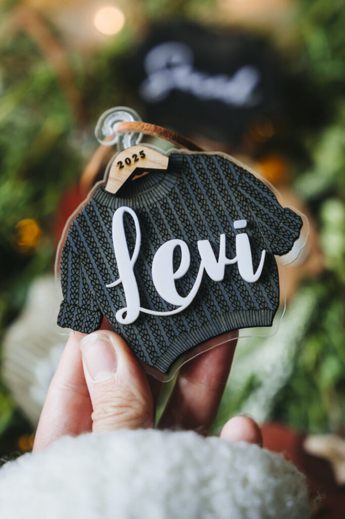 Sweater Personalized Christmas Ornament