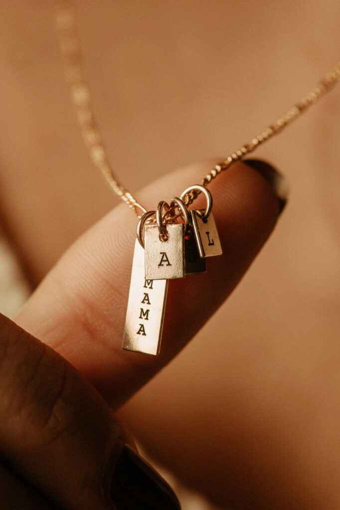 Dainty Initial Tag Necklace