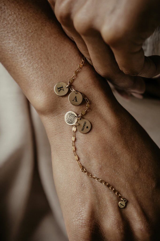 Customizable Gold Charm Bracelet