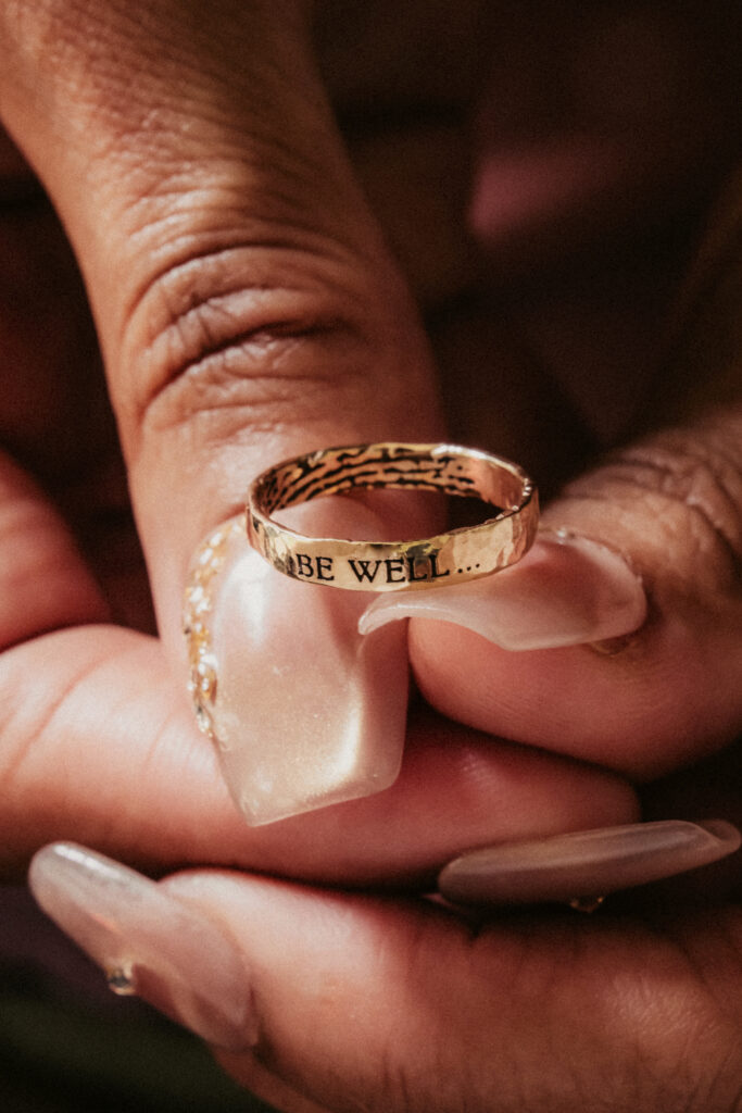Fingerprint (Inside) Hammered Ring