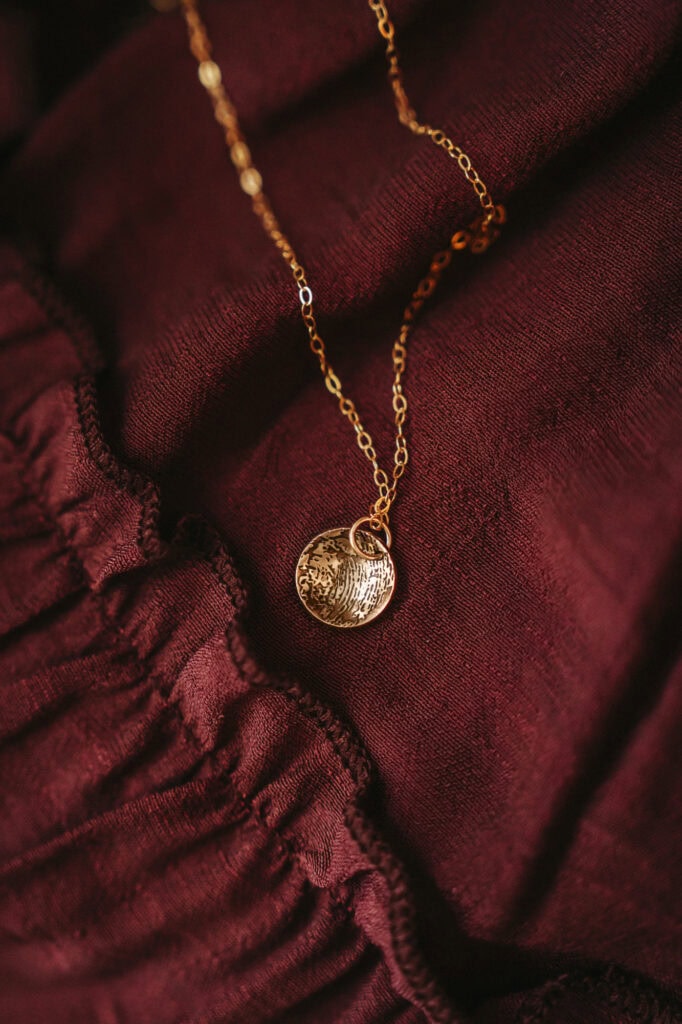 Custom Dome Fingerprint Necklace