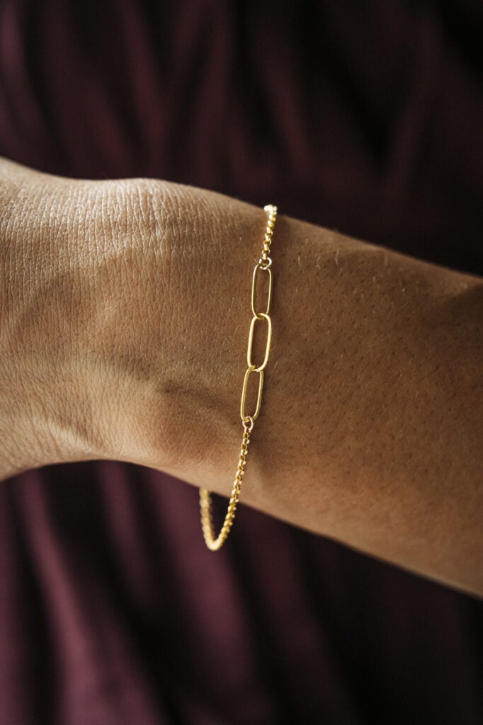 Paperclip Linked Bracelet